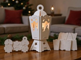 Molde silicona farolito porta vela